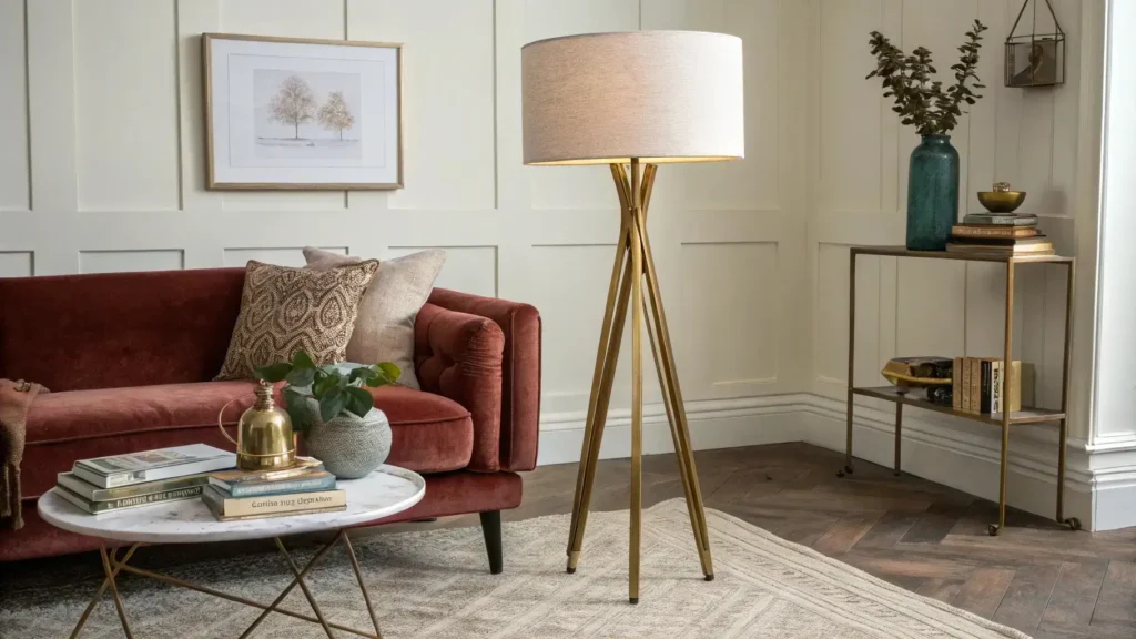 mid century modern floor lamp